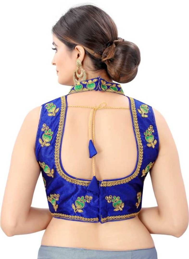 Trendy phantom silk Stitched Blouse for Women